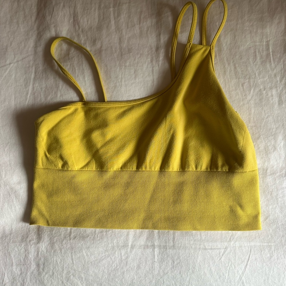 ALO Yoga Yellow Sports Bra